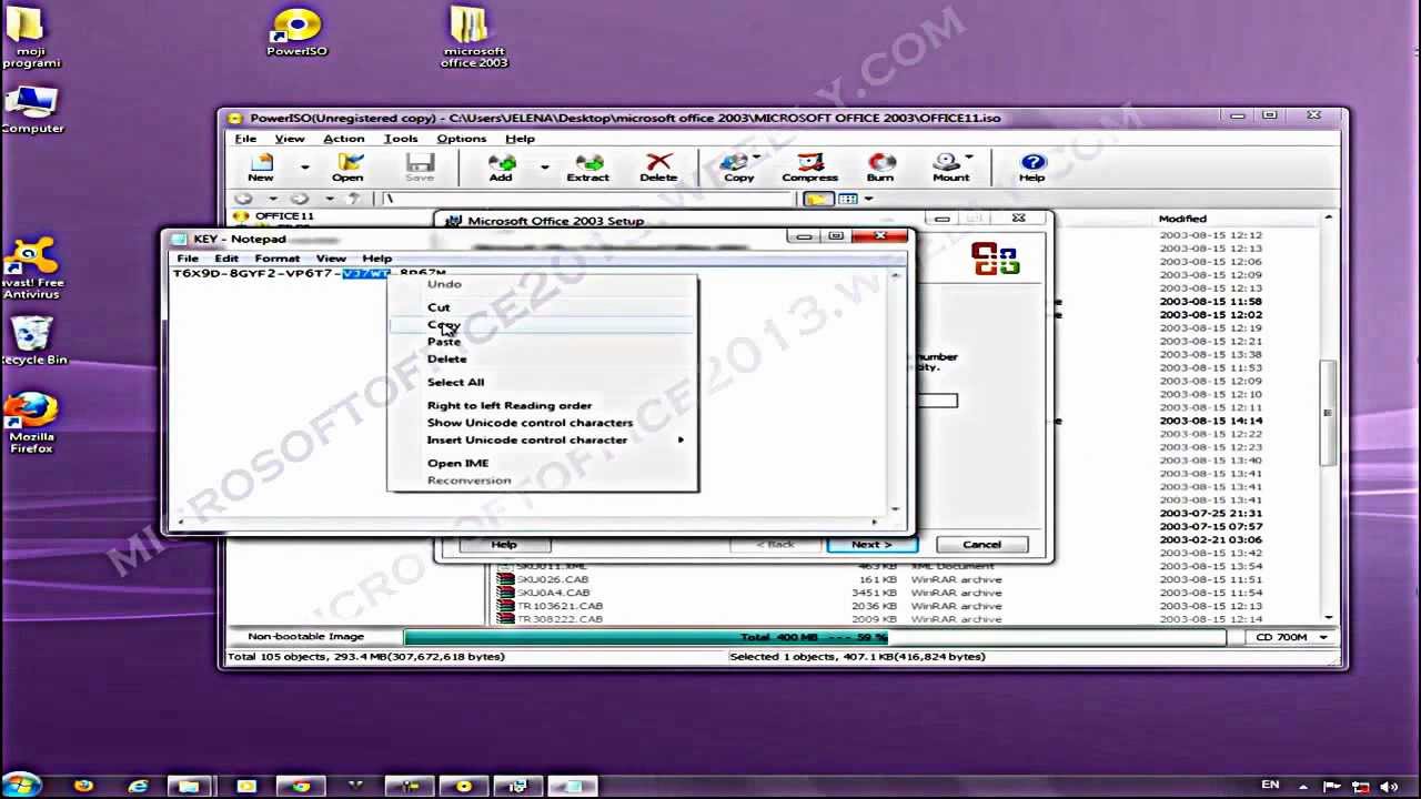microsoft office professional 2003 install